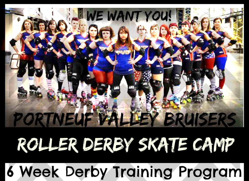 roller derby skate camp half page